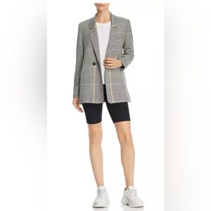 Anine Bing The Madeleine Houndstooth Blazer‎ in Black and White Size XS